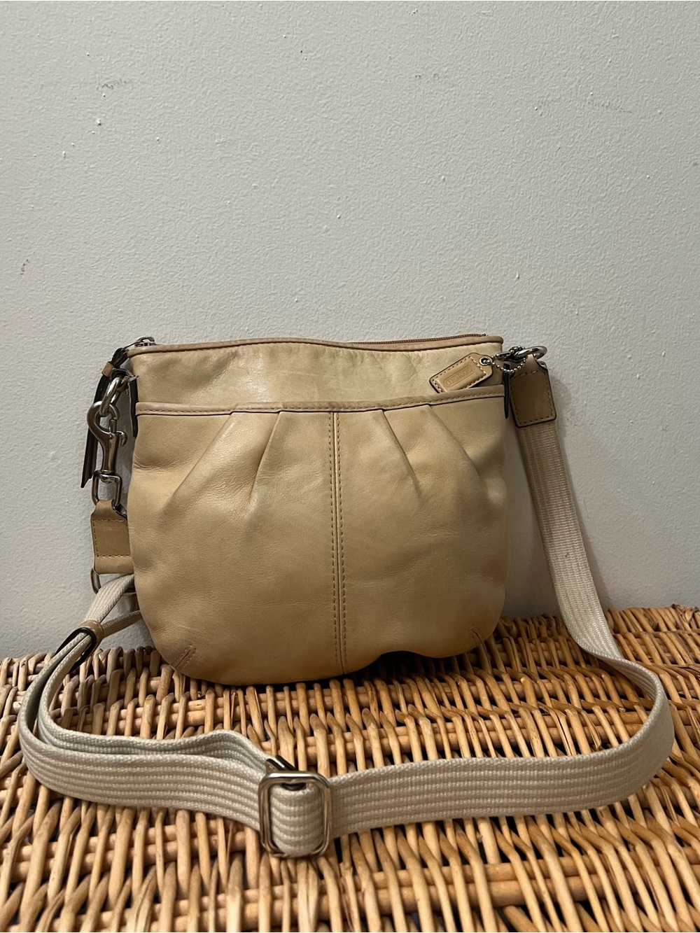 Coach Beige Ashley Leather Hippie Bag 2011-2013